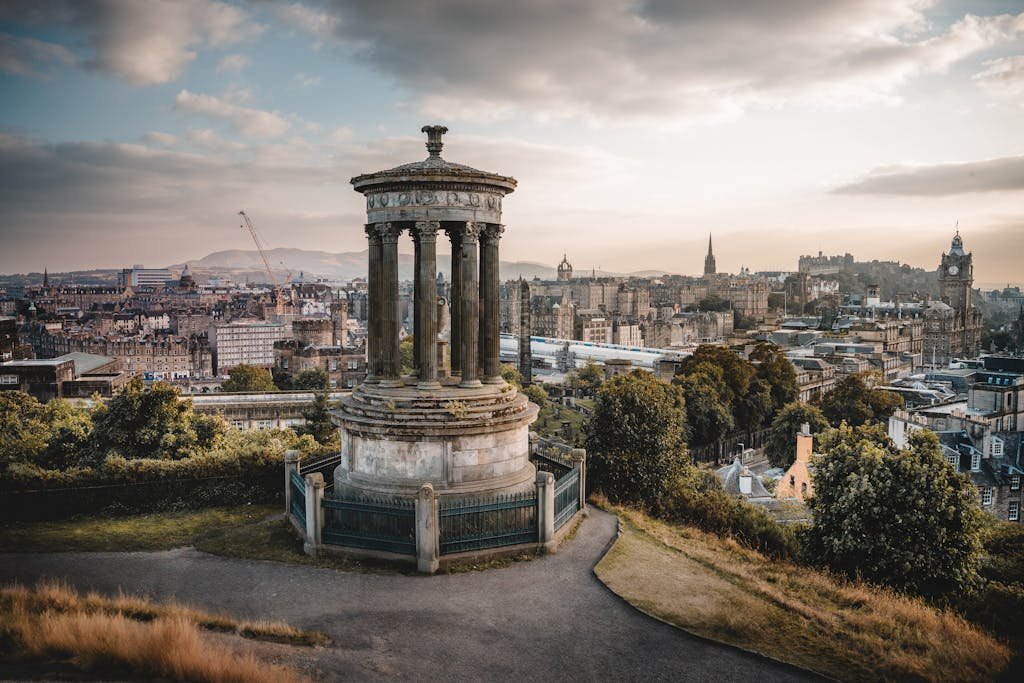 Historic Calton Hill View of Edinburgh